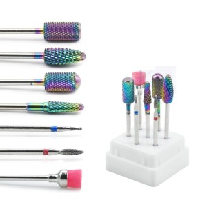 Pedicure  FREZARKA Wiertła Ceramiczne zestaw 7SZT