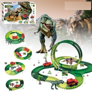 Klocki Kolejka Dinozaury Jurassic Park Park Jurajski  152szt