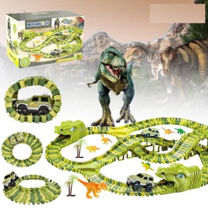 Klocki Kolejka Dinozaury Jurassic Park Park Jurajski 209szt