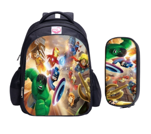 Plecak plus piórnik zestaw szkolny drużyna Avengers