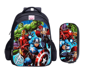 Plecak plus piórnik zestaw szkolny drużyna Avengers