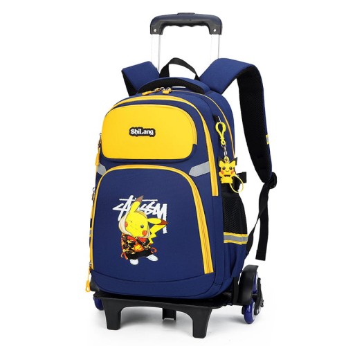 Plecak szkolny dla dziecka Pokemon na kółkach Pikachu odpinany stelaż model 4.jpeg