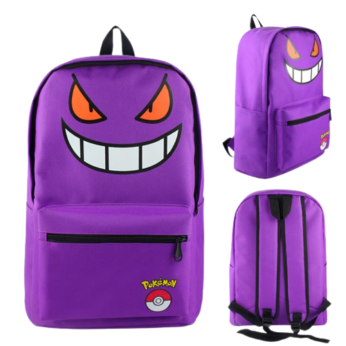 Plecak szkolny 3D Pokemon kolorowe dla dzieci Gengar.png