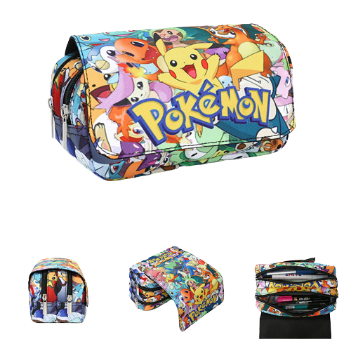Szkolny piórnik Pokemon dla dzieci na przybory dróżyna.png