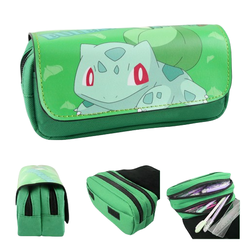 Piórnik szkolny na przybory dla dzeici Pokemon Piórnik szkolny na przybory podwójny Pokemon Bulbasaur.png
