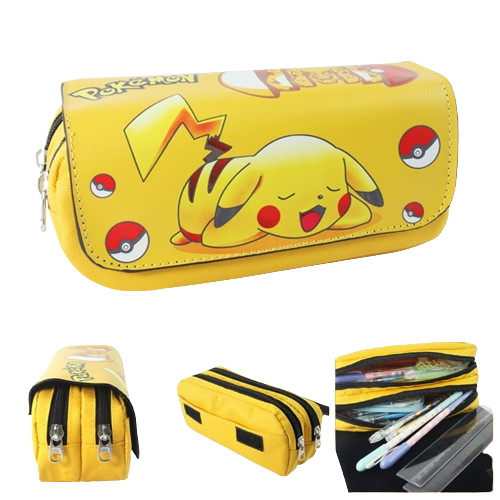 Piórnik szkolny na przybory dla dzeici Pokemon Piórnik szkolny na przybory podwójny Pokemon Pikachu.png