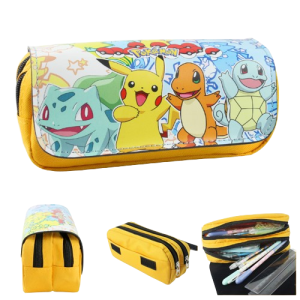 Piórnik szkolny na przybory podwójny Pokemon mix kolorowy