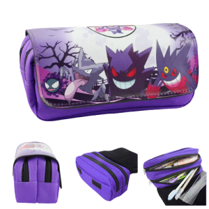 Piórnik szkolny na przybory podwójny Pokemon Gengar