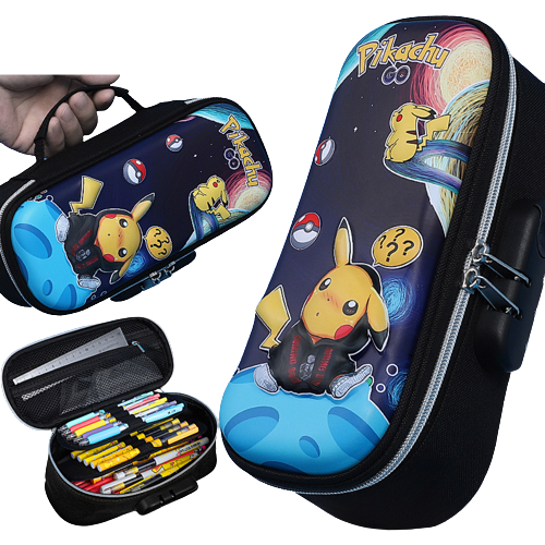 Piórnik szkolny na przybory dla chłpoca dziewczynki  Pokemon Pikachu.png