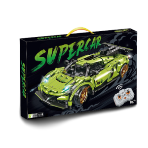 Klocki do składania Lambo zielone RC zestaw 402 elementy zdalnie sterowany 