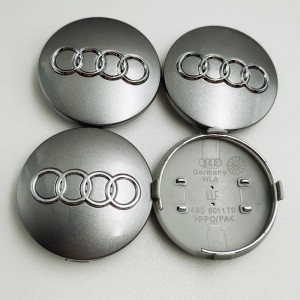 Dekielki Audi 4szt 60mm Srebne i Czarne