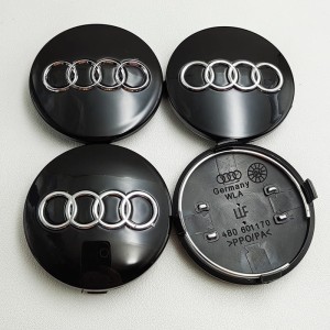 Dekielki Audi 4szt 60mm Srebne i Czarne