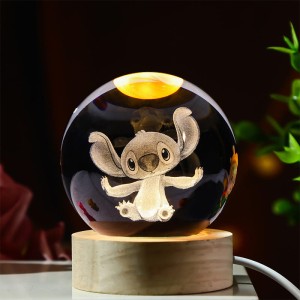Disney Stich Lampka 3D kryształowa kula LED Disney Stich
