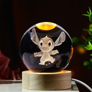 Disney Stich Lampka 3D kryształowa kula LED Disney Stich