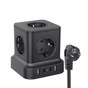 listwa zasilająca 5gniazd Wielofunkcyjna 9w1 2500W 4USB 5V 3.1A 