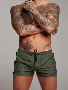 Męskie Kąpielówki Szorty z Siatką + Kieszenie