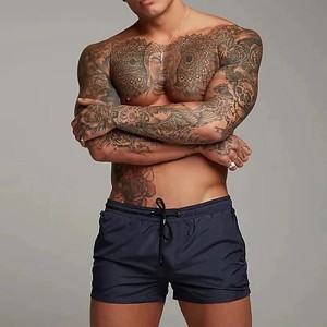 Męskie Kąpielówki Szorty z Siatką + Kieszenie