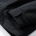 Męska Kurtka Outdoor Softshell Wodoodporna Zimowa z Kapturem Czarna