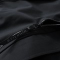 Męska Kurtka Outdoor Softshell Wodoodporna Zimowa z Kapturem Czarna