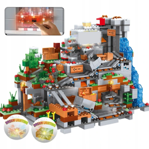  Klocki Zestaw Myworld Minecraft Minecraft Górska Jaskinia 1315 Elementów