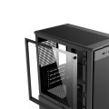 Czarna Obudowa komputerowa Mid Tower z panelem szklanym + 3 wentylatory RGB.jpeg