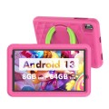 Różowy Tablet dla dzieci Android 13 – 8 GB RAM / 64 GB ROM + etui ochronne z uchwytem