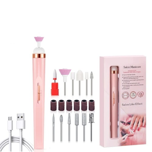 Elektryczny frez do paznokci USB – przenośny zestaw do manicure i pedicure