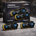 Interkom motocyklowy Fodsports FX8 PRO Bluetooth