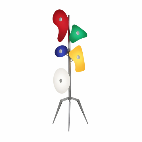 Designerska lampa podłogowa 170 cm – kolorowa nowoczesna wielopunktowa