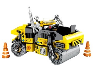  Klocki Zestaw Maszyna Budowlana Walec 288 Klocków