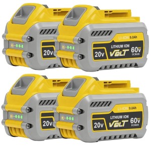 Duży Zestaw 4x Akumulator Li-Ion 20V / 60V MAX 9.0Ah DCB609 – Profesjonalne Zasilanie do Elektronarzędzi