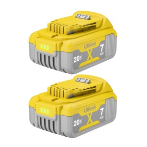 Zestaw Akumulator Bateria DeWalt 20V MAX 7Ah Li-Ion Lithium X  Wydajna Bateria do Elektronarzędzi