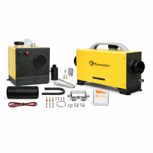 Nagrzewnica postojowa Olejowa 12V 5kW Sunster – kompletny zestaw Webasto