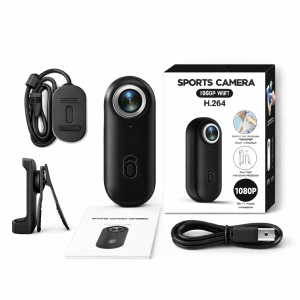 Kamera Sportowa Czarna H264 POV mini filmy 1080p + akcesoria
