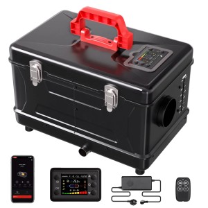 Nagrzewnica powietrzna olej napędowy 8 kW HCALORY TC2S 12V / 24V / 230V – ogrzewanie postojowe z Bluetooth