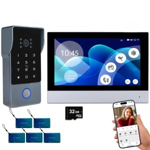 Inteligentny Dom SmartDom Wideodomofon WiFI 1080P system 2-Wire + Karta 32 GB