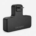 Czarna Listwa zasilająca z USB i USB-C – 4 gniazda 230V + szybkie ładowanie 3.4A
