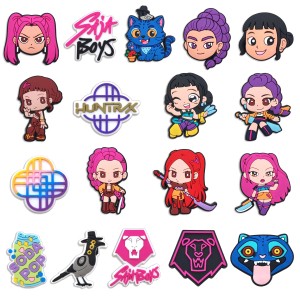 Zestaw Pinów Ozdoba Akcesoria Dekoracja do Butów K-Pop Demon Hunters 18 szt