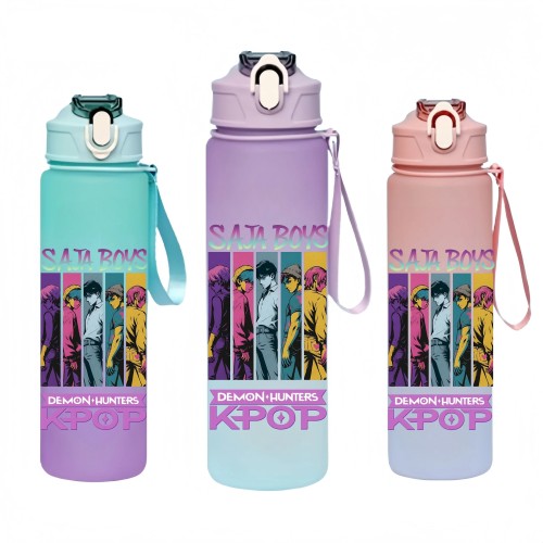 Bidon dla dzieci HUNTRIX K-Pop Demon Hunters SAJA BOYS butelka na wode 750ml