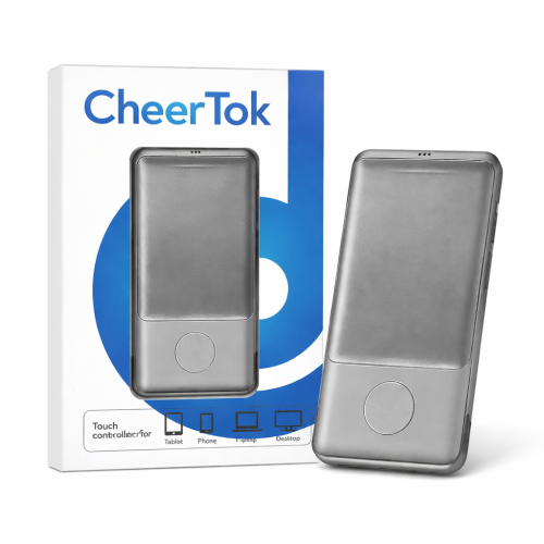 CheerTok Bezprzewodowy Bluethooth Pilot kontroler dotykowy do telefonu, tabletu i komputera