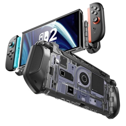 Etui Case ochronne z uchwytem do Nintendo Switch 2 kompatybilne ze stacją dokującą