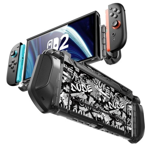 Etui Case ochronne z uchwytem do Nintendo Switch 2 kompatybilne ze stacją dokująca