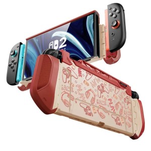 Etui Case ochronne z uchwytem do Nintendo Switch 2 kompatybilne ze stacją dokująca