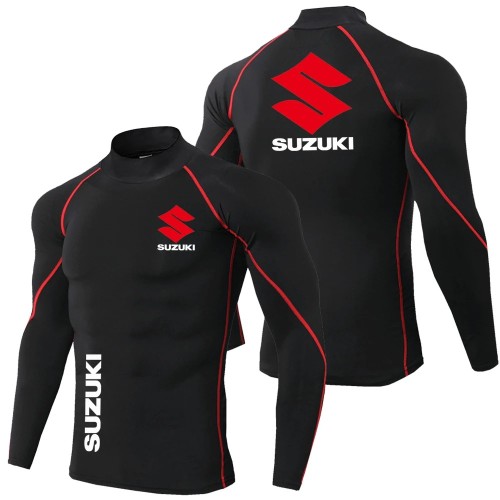 Koszulka termoaktywna rashguard SUZUKI męska koszulka sportowa z długim rękawem