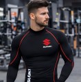 Koszulka termoaktywna rashguard SUZUKI męska koszulka sportowa z długim rękawem