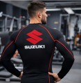Koszulka termoaktywna rashguard SUZUKI męska koszulka sportowa z długim rękawem