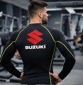 Koszulka termoaktywna rashguard SUZUKI męska koszulka sportowa z długim rękawem