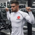 Koszulka termoaktywna rashguard SUZUKI męska koszulka sportowa z długim rękawem