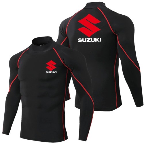 Koszulka termoaktywna rashguard SUZUKI męska koszulka sportowa z długim rękawem