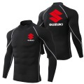 Koszulka termoaktywna rashguard SUZUKI męska koszulka sportowa z długim rękawem
